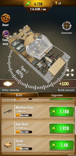 Idle Panzer(闲置战甲无限货币版) 1.0.0.004安卓版