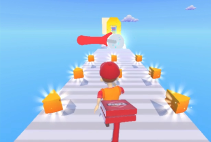 Pizza Delivery Run 3D gameplay screenshot