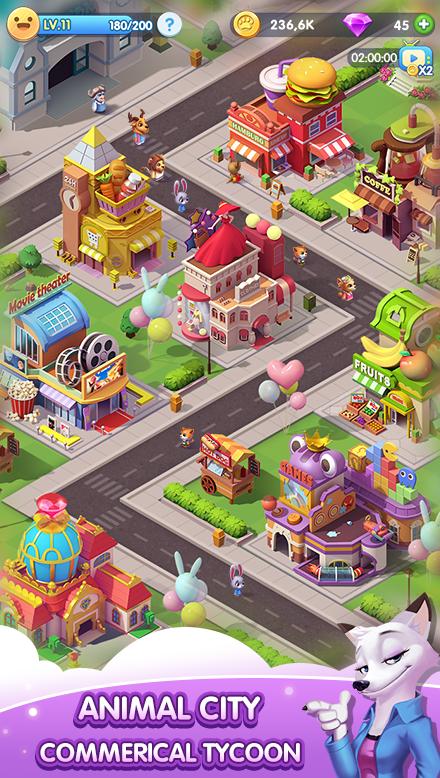 Idle Animal City(闲置动物城市无限金币版) 2.1.3安卓版