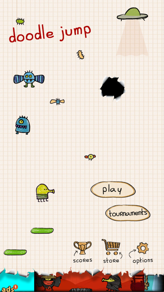 涂鸦跳跃官方正版(Doodle Jump)
