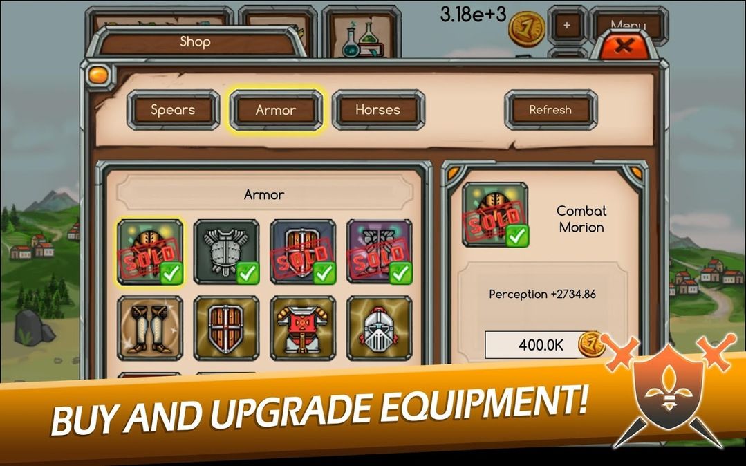 Knight Joust Idle Tycoon(骑士竞技放置大量货币版) 1.06安卓版