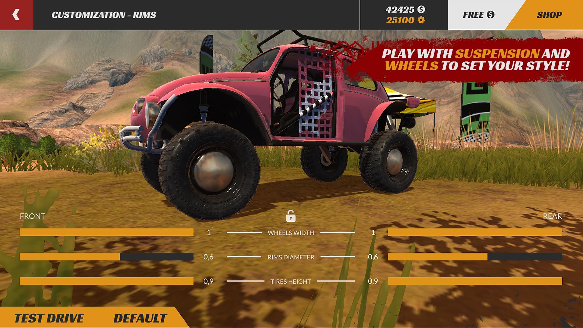 越野4x4碰撞大量金币版