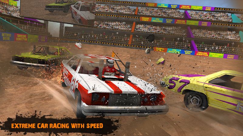 Demolition Derby Xtreme Racing(拆除德比车祸特技赛车大量货币版) 2.6安卓版