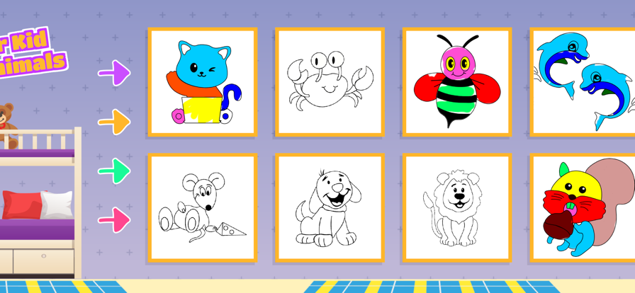 Painter Kid: Color Animals ios版