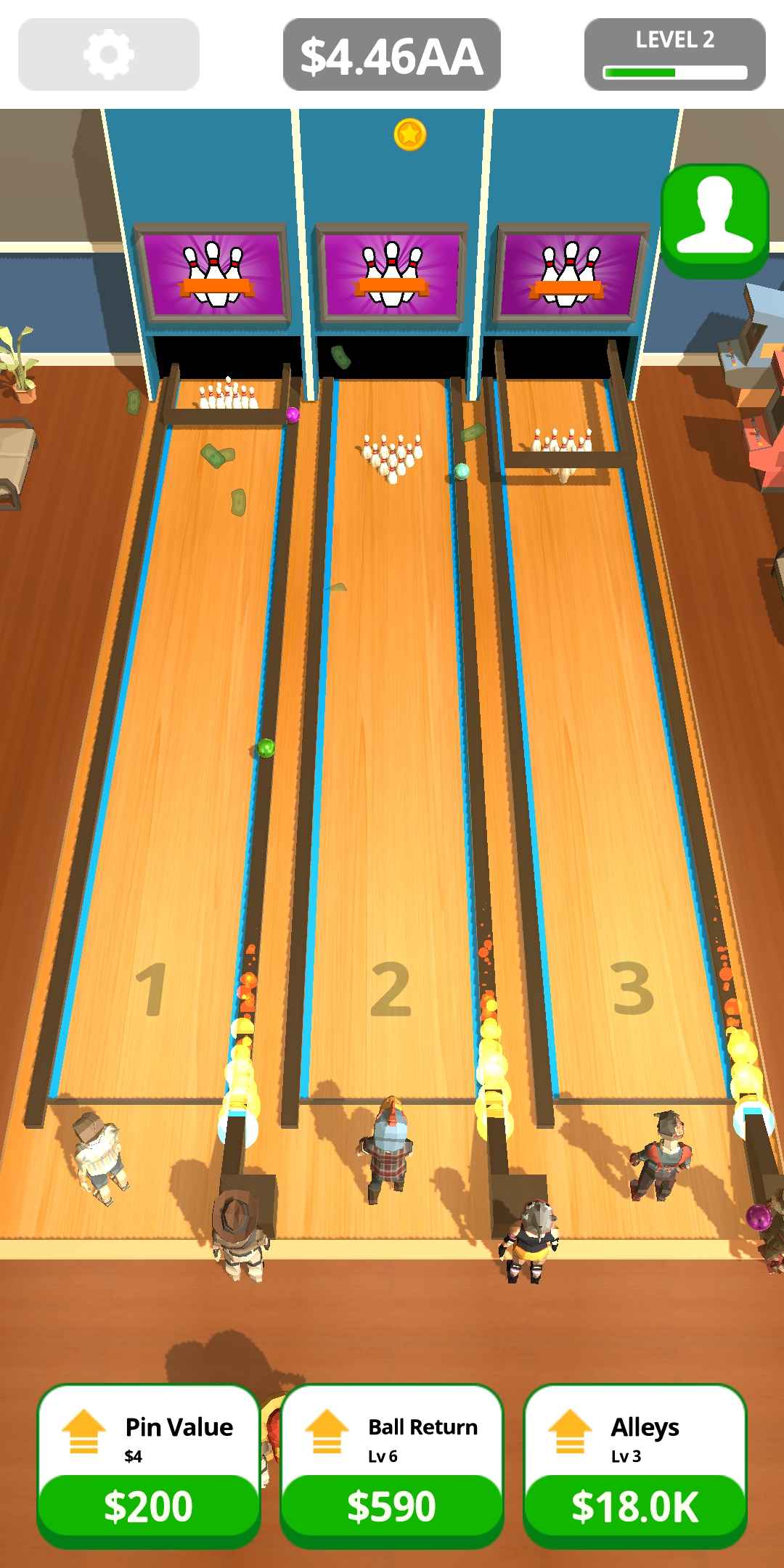 Idle Bowling(打保龄球无限金币版) 1.6.0安卓版