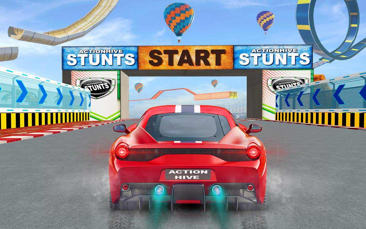 Mega Ramp Stunt Car Racing Games(超级坡道特技赛车大量货币版) 1.0安卓版