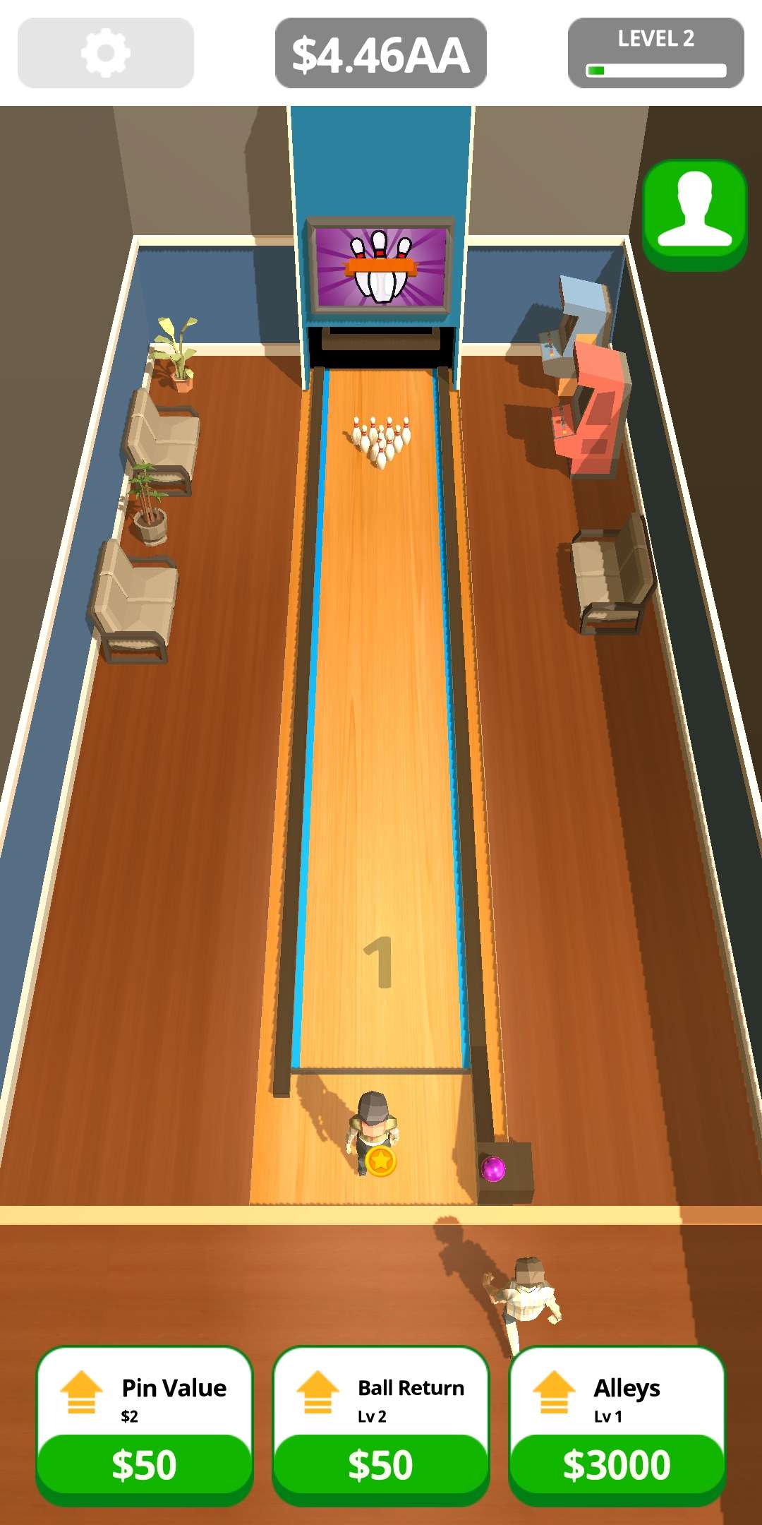 Idle Bowling(打保龄球无限金币版) 1.6.0安卓版