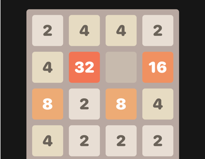 2048 plus+ 游戏界面