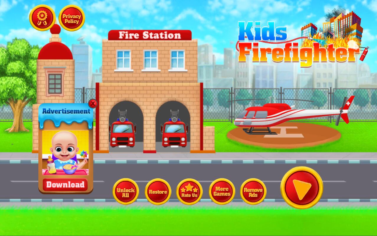 Kids Firefighter: Fire Rescue And Car Wash Garage(消防救援和洗车场官方版) 1.0.8安卓版