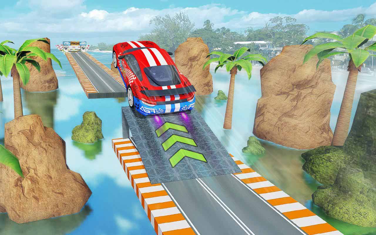 Mega Ramp Stunt Car Racing Games(超级坡道特技赛车大量货币版) 1.0安卓版