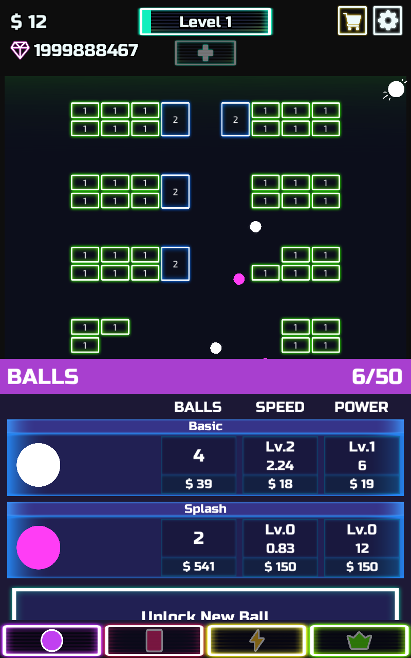 Idle Brick Breaker(闲置碎砖机无限钻石版) 1.1.10安卓版