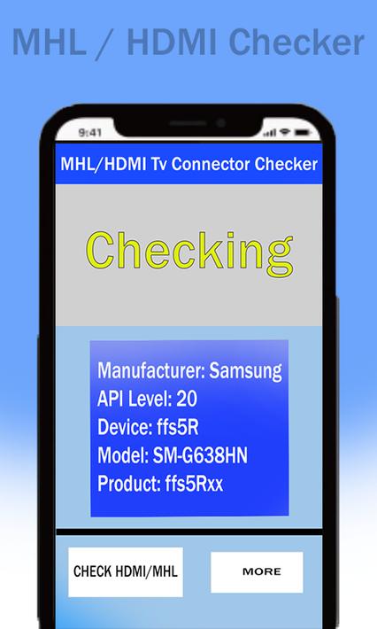 MHL HDMI电视连接器检查器