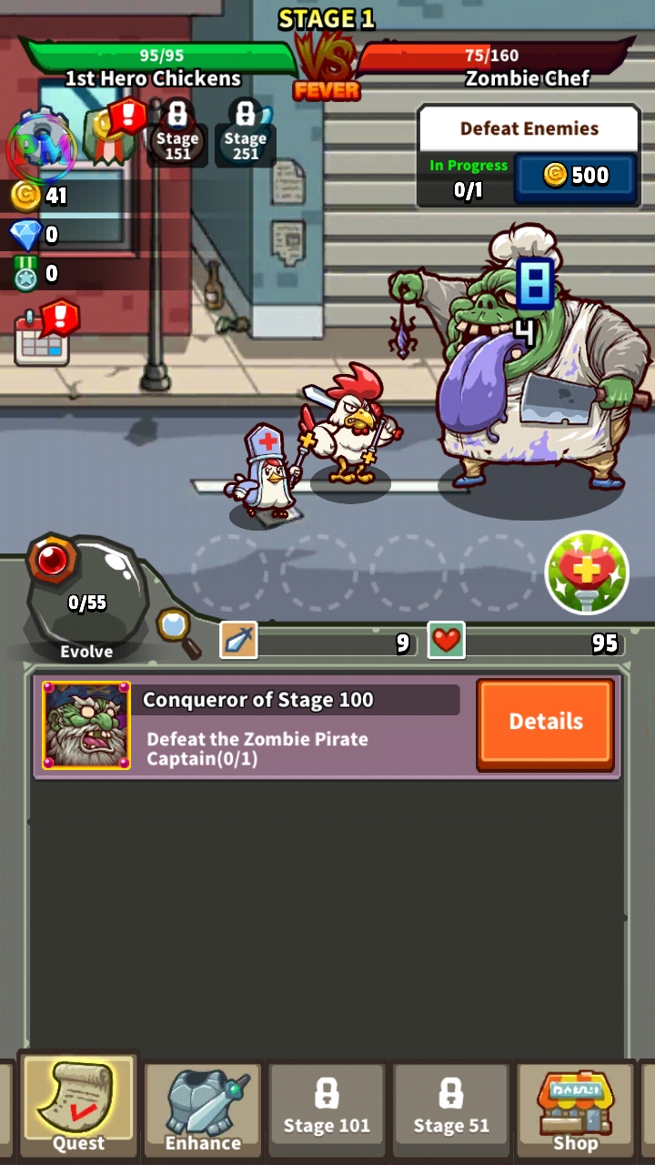 小鸡vs僵尸内置菜单(Chicken Vs Zombies) 1.55安卓版