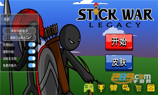 火柴人战争遗产破解版免费下载无限金币钻石无限人数2022最新版本v2022.1.24中文内置作弊菜单版