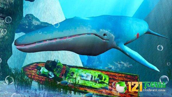 蓝鲸海洋生物模拟3D游戏APP