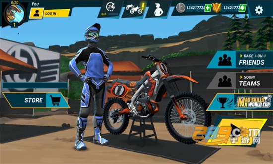 Mad Skills MX 3疯狂技能越野摩托车3下载无限金币中文版v1.6.6安卓版