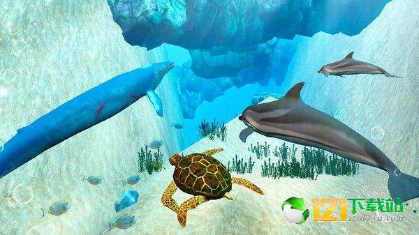 蓝鲸海洋生物模拟3D游戏APP