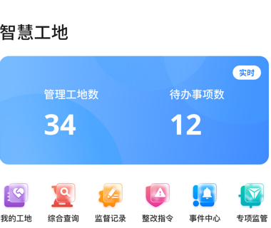 智慧工地管家界面示意图