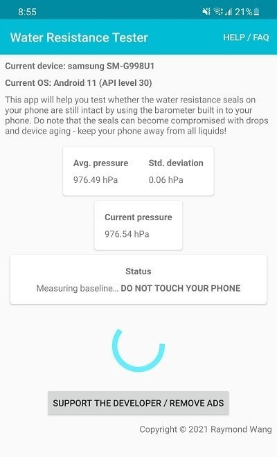 Water Resistance Tester
