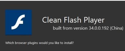 CleanFlashPlayer界面示意图