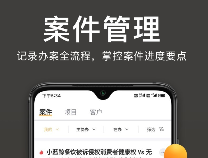 案件云操作界面示意图