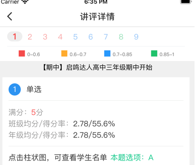 天立阅卷界面示意图