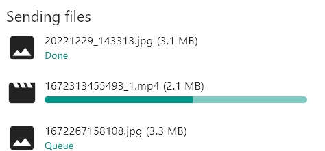 LocalSend文件传输界面示意图