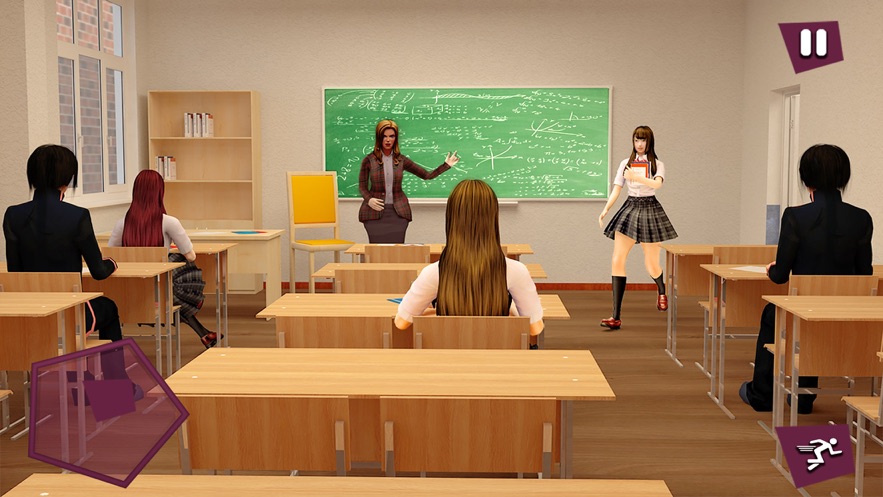 动漫学校的女孩生活模拟器3D中文版