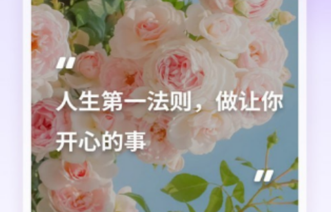 每日语录界面展示