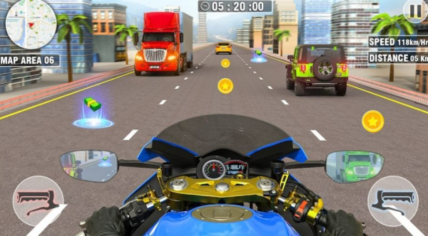 公路摩托车骑手驾驶最新