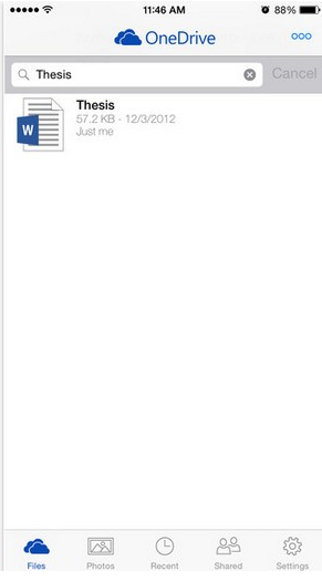 OneDrive ios版