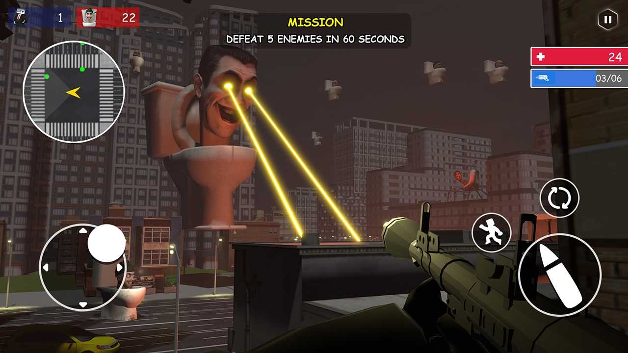 厕所生存最新版(Shoot Skibd Toilet Survival.io) 1.0.4安卓版