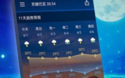 知时天气应用界面截图