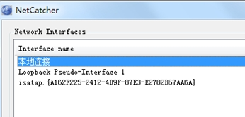NetCatcher界面示意图