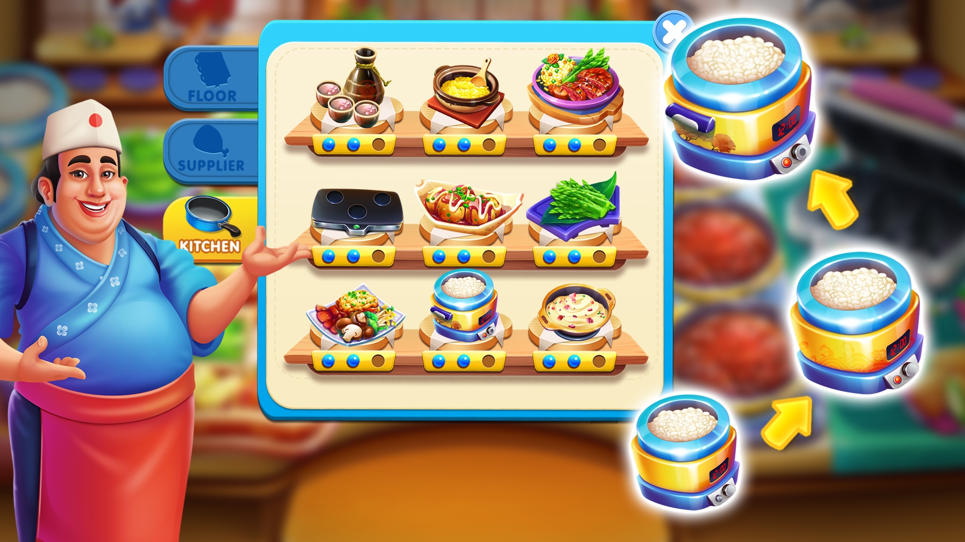 烹饪游戏时间美味街最新版(Cooking Playtime: Tasty Street) 1.2.44安卓版