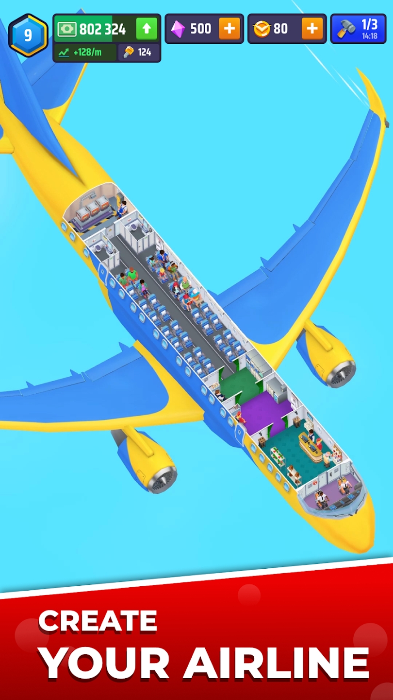 放置飞机公司大亨最新版(Airplane Inc.) 1.24.0手机版