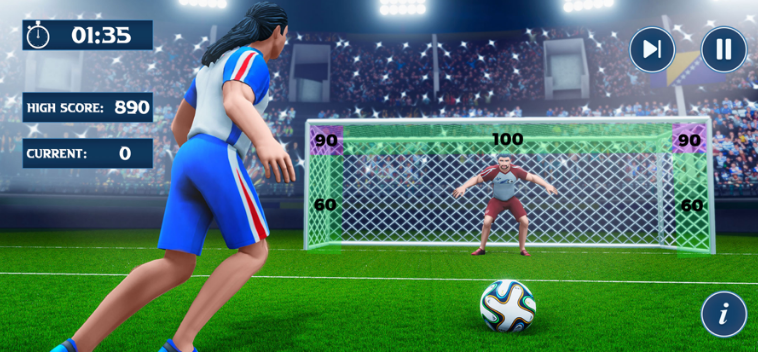 Soccer League Football Striker游戏画面