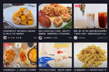 抖音短视频界面示例