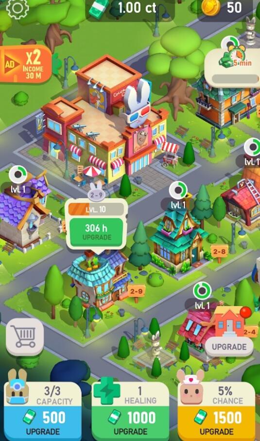 Idle Rabbits(放置兔子强制使用钞票金币版) 1.0.1安卓版
