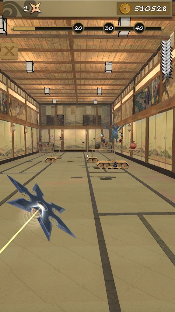 Ninja Shuriken: Darts Shooting(忍者术飞镖射击大量货币版) 2.7安卓版