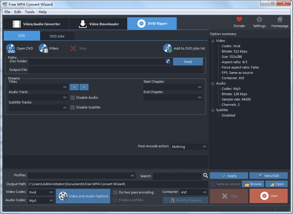 Free MP4 Convert Wizard v8.8.0免费版