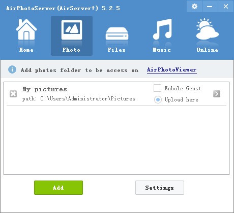 AirPhotoServer(图片web服务器) v5.2.4免费版