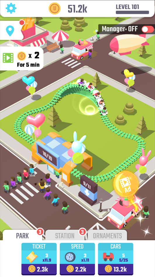 Roller Coaster(有趣的过山车无限金币版) 2.4.2安卓版