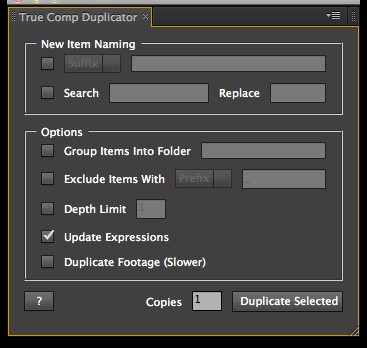 True Comp Duplicator(合成复制AE脚本) v3.9.14免费版
