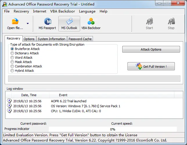 Advanced Office Password Recovery Pro