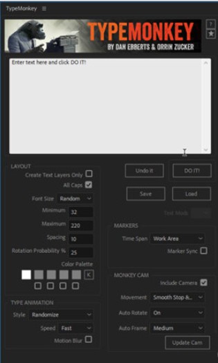 Typemonkey(AE文字混排脚本) v1.18免费版