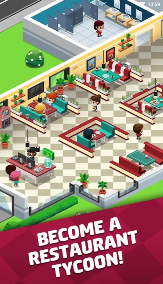 Idle Restaurant Tycoon(放置餐厅大亨无限钞票版) 0.0.8安卓版