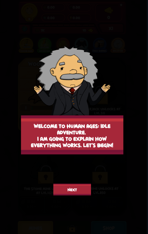 Human Ages Idle Adventure(人类时代放置冒险官方版) 1.2安卓版