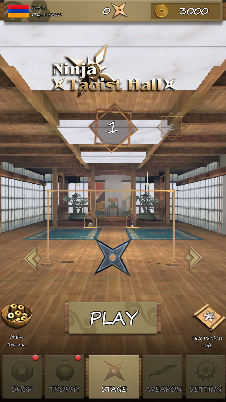 Ninja Shuriken: Darts Shooting(忍者飞镖术官方版) 2.9安卓版