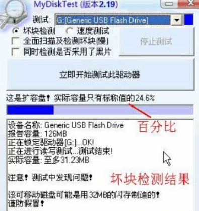 MyDiskTest(U盘检测工具)v3.00